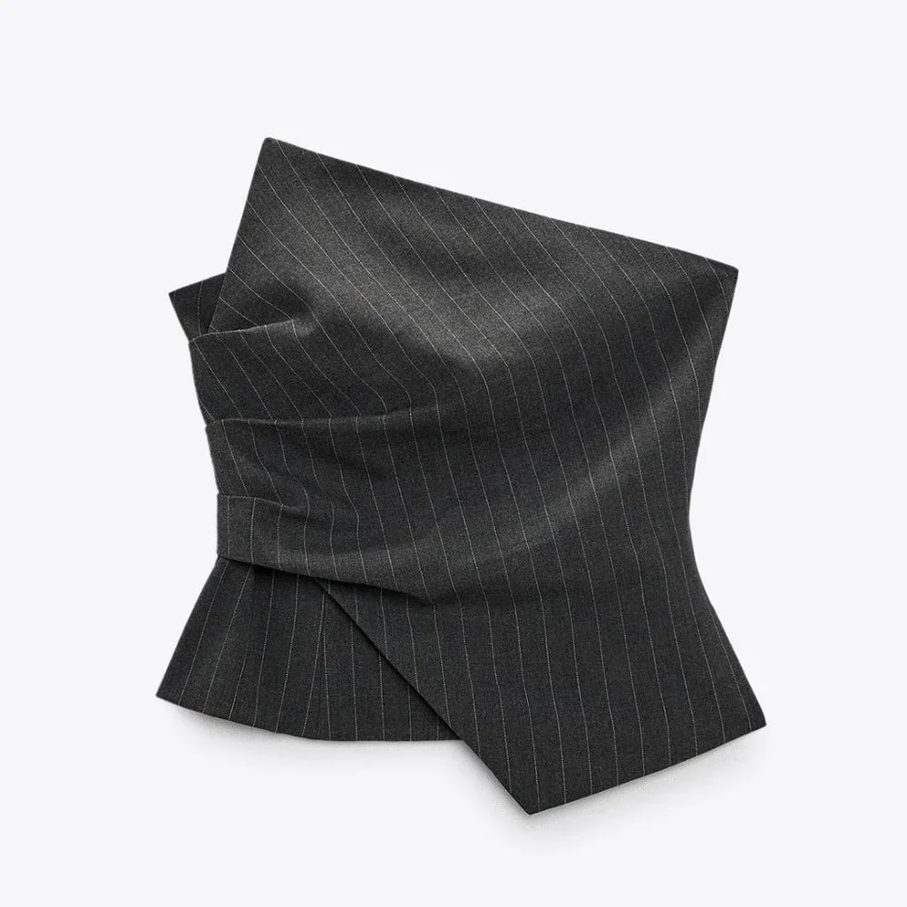 BLOGGER'S FAVE! Zara Corset Dark Gray NWT - Picture 17 of 17